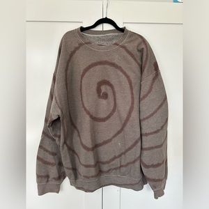 urban outfitters urban renewal tie dye oversized crewneck